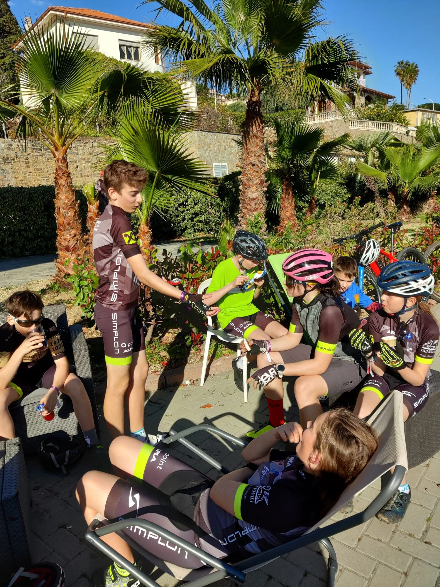 Pause während einer Ausfahrt