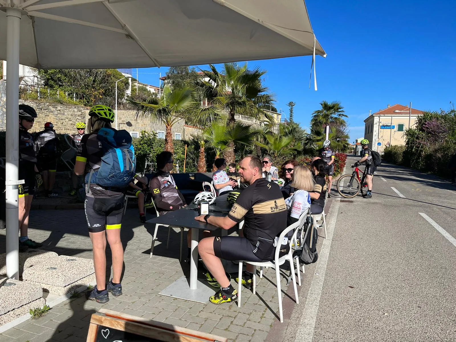 Pause während einer Ausfahrt