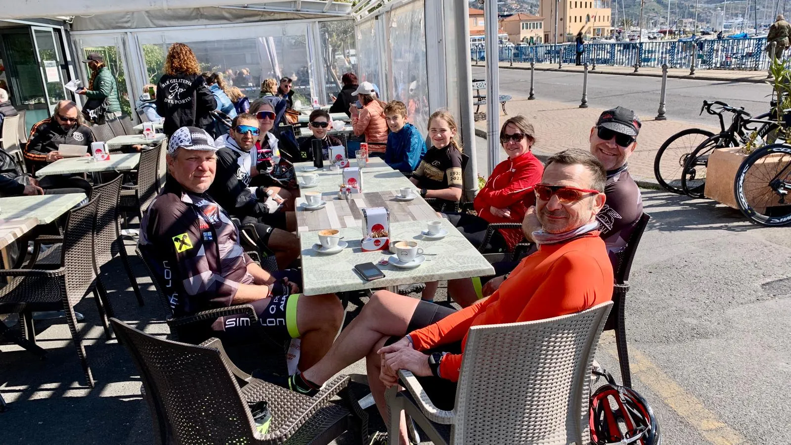 Pause während einer Ausfahrt