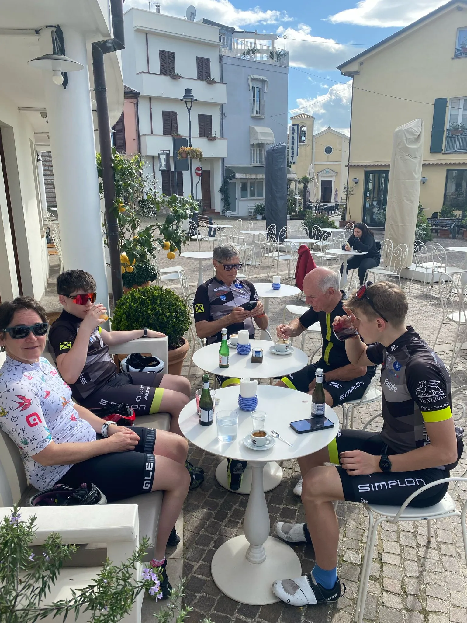 Pause während einer Ausfahrt